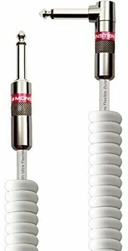 Monster Prolink Classic Coiled White 12ft/3,65m